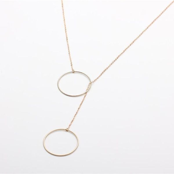 chains delicate big double circle necklaces and pendants gold silver color chain long necklace fashion jewelry colar female
chains delicate big double circle necklaces and pendants gold silver color chain long necklace fashion jewelry colar female