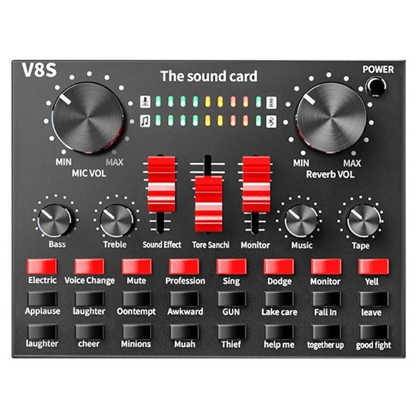 sound cards card v8s audio mixer bluetooth webcast personal entertainment streamer live broadcast for pc computer
sound cards card v8s audio mixer bluetooth webcast personal entertainment streamer live broadcast for pc computer