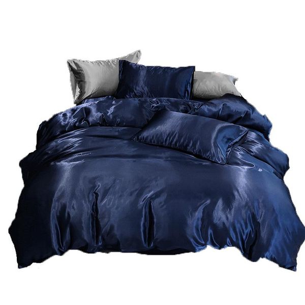 bedding sets romanzo 3pcs silk set double large satin quilt cover european and american home textile high-end solid color
bedding sets romanzo 3pcs silk set double large satin quilt cover european and american home textile high-end solid color