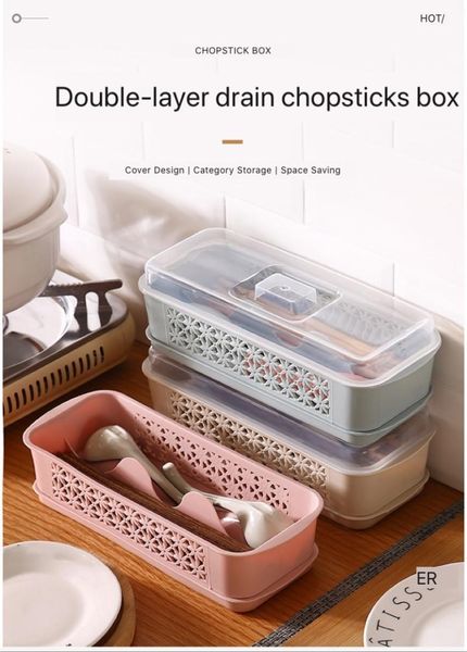storage bottles & jars 1 piece of kitchen plastic drain chopsticks cage with lid dustproof compartment box tableware spoon storag
storage bottles & jars 1 piece of kitchen plastic drain chopsticks cage with lid dustproof compartment box tableware spoon storag