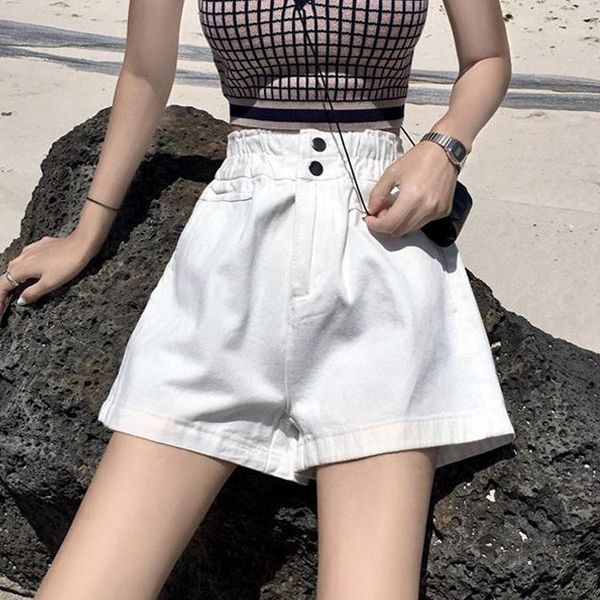 elastic bud waist a line shorts women summer fashion wide leg solid color elegant plus size female casual loose women's, White;black
elastic bud waist a line shorts women summer fashion wide leg solid color elegant plus size female casual loose women's, White;black