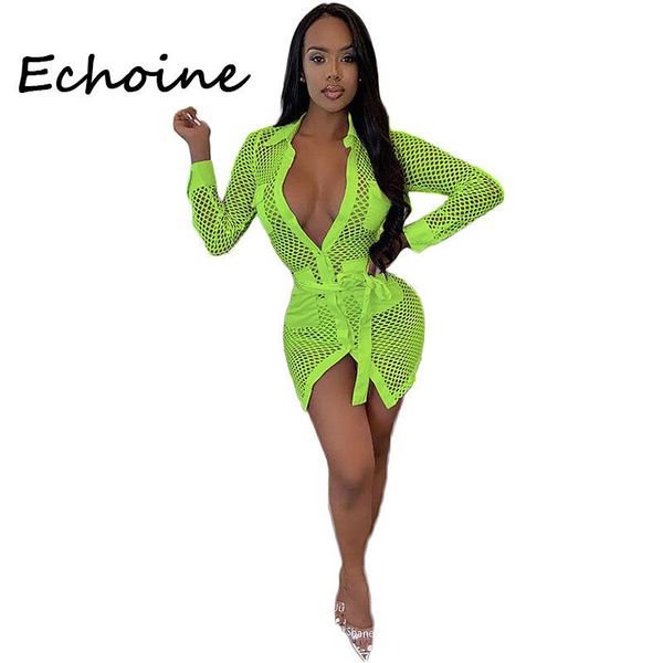 casual dresses echoine sheer large mesh dress turn down collar deep v-neck see through pocket bandage summer cloth for women, Black;gray
casual dresses echoine sheer large mesh dress turn down collar deep v-neck see through pocket bandage summer cloth for women, Black;gray