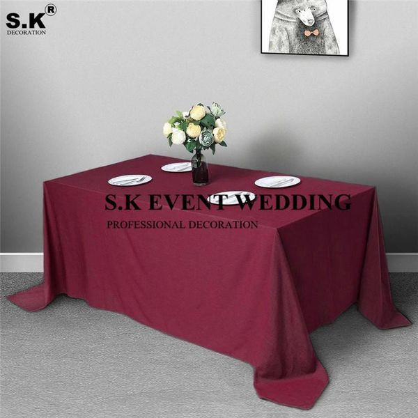 table cloth polyester tablecloth rectangle for wedding event dining decoration