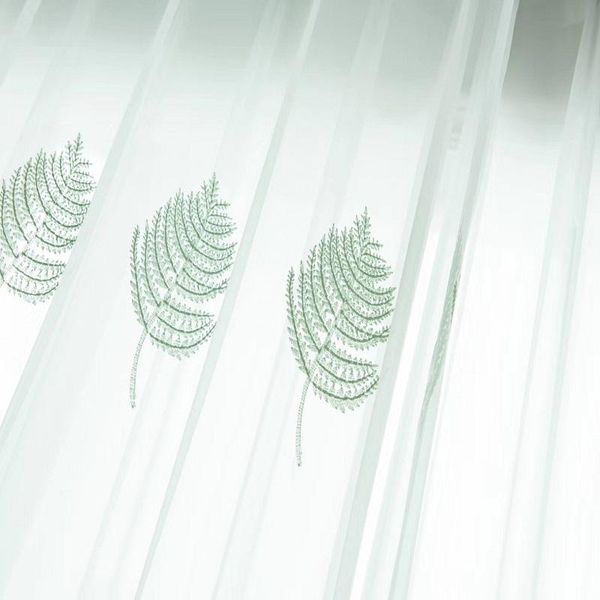 curtain & drapes embroidery green leaf tulle curtains for living room bedroom kitchen modern sheer fabric bay window nordic home decor m157-
curtain & drapes embroidery green leaf tulle curtains for living room bedroom kitchen modern sheer fabric bay window nordic home decor m157-