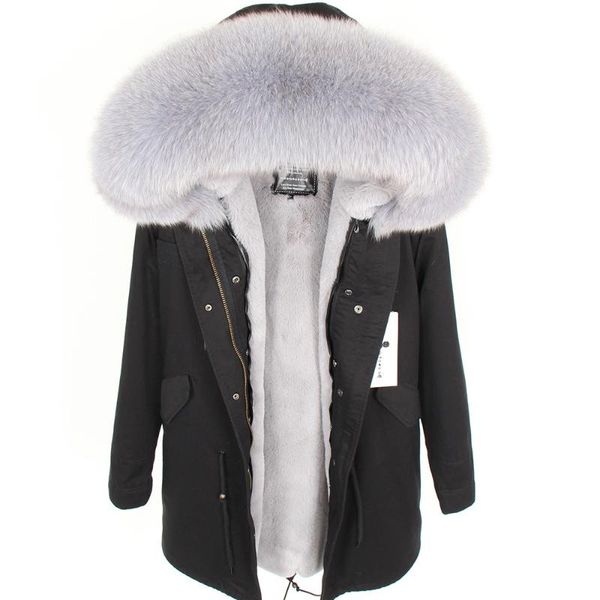 women's fur & faux natural collar park women winter thicken fashion slim jacket coat, Black
women's fur & faux natural collar park women winter thicken fashion slim jacket coat, Black