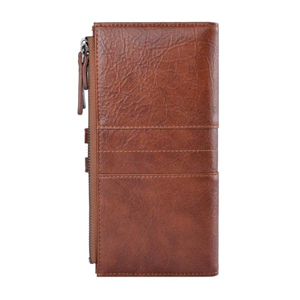 style men's wallet pu leather long retro mobile phone zipper buckle soft bag multifunctional waterproof coin purse wallets, Red;black
style men's wallet pu leather long retro mobile phone zipper buckle soft bag multifunctional waterproof coin purse wallets, Red;black