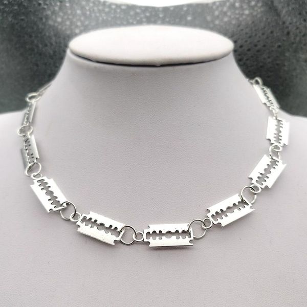 chains small bladechoker necklace women hip-hop gothic 14 blade combinations punk style barbed chain gifts 42cm, Silver
chains small bladechoker necklace women hip-hop gothic 14 blade combinations punk style barbed chain gifts 42cm, Silver