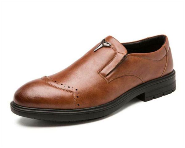 men's handmade pu brown metal decoration loafers trendy fashion everyday all-match business casual shoes 1kb018 dress, Black
men's handmade pu brown metal decoration loafers trendy fashion everyday all-match business casual shoes 1kb018 dress, Black