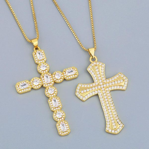 pendant necklaces crystal gold color rhinestones cross women's luxury jewelry necklace dinner party fashion accessories, Silver
pendant necklaces crystal gold color rhinestones cross women's luxury jewelry necklace dinner party fashion accessories, Silver