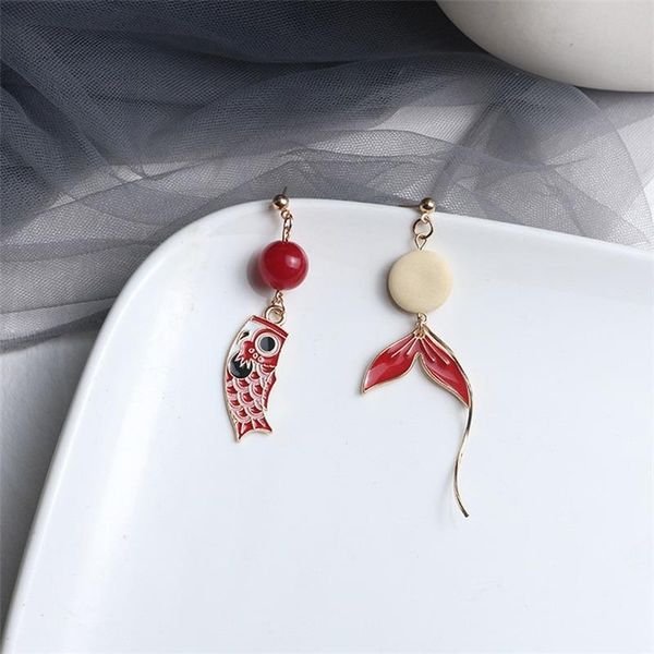 red earring woman fish tail earrings women geometry creative girls party jewelry lady trendy gold color zinc alloy pendientes stud, Golden;silver
red earring woman fish tail earrings women geometry creative girls party jewelry lady trendy gold color zinc alloy pendientes stud, Golden;silver
