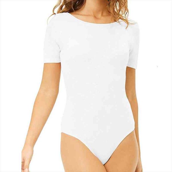 40 plus size short sleeve bodysuit fashion summer solid round collar jumpsuit women bottoming shirt bodycon slim elastic rompers, Black;white
40 plus size short sleeve bodysuit fashion summer solid round collar jumpsuit women bottoming shirt bodycon slim elastic rompers, Black;white