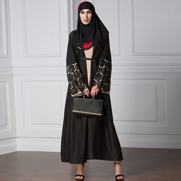 black abaya dubai hijab muslim dress turkish islam clothing kaftan abayas for women caftan robe musulman femme kimono cardigan, Red
black abaya dubai hijab muslim dress turkish islam clothing kaftan abayas for women caftan robe musulman femme kimono cardigan, Red