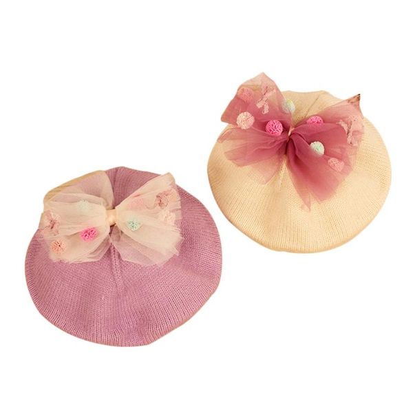 caps & hats toddler baby girls sweet knit hat mesh bowknot knitted beret cap autumn winter fashion beanies accessories 1-6 years, Yellow
caps & hats toddler baby girls sweet knit hat mesh bowknot knitted beret cap autumn winter fashion beanies accessories 1-6 years, Yellow