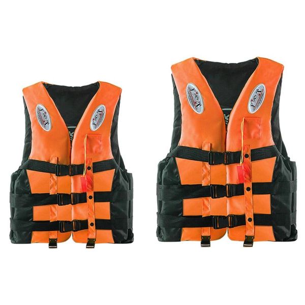2x kid life safet jacket drifting swimming boating fishing surf vest with emergency whistle orange s & l buoy
2x kid life safet jacket drifting swimming boating fishing surf vest with emergency whistle orange s & l buoy
