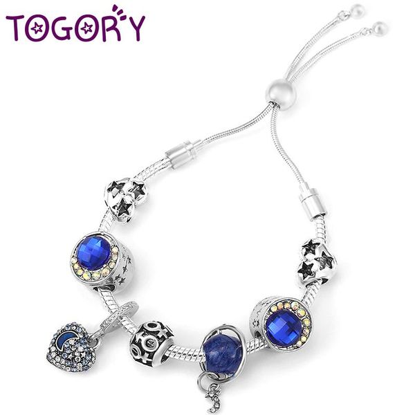 charm bracelets togory silver plated adjustable chain with moon & star beads for women men jewelry gift, Golden;silver
charm bracelets togory silver plated adjustable chain with moon & star beads for women men jewelry gift, Golden;silver