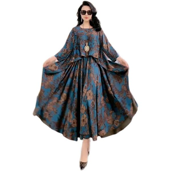 casual dresses brand mother dress summer female fashion silk satin evening lady elegant luxury loose oversize length, Black;gray
casual dresses brand mother dress summer female fashion silk satin evening lady elegant luxury loose oversize length, Black;gray
