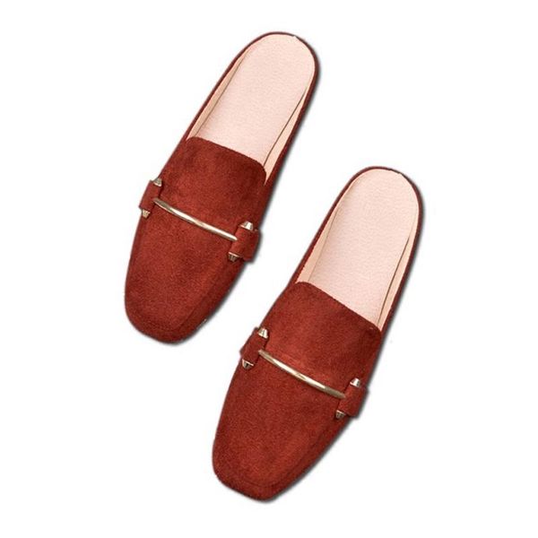 slippers women's summer low heel ladies fashion solid metallic suede slides home women mules shoes female flip-flops size 31-43, Black
slippers women's summer low heel ladies fashion solid metallic suede slides home women mules shoes female flip-flops size 31-43, Black