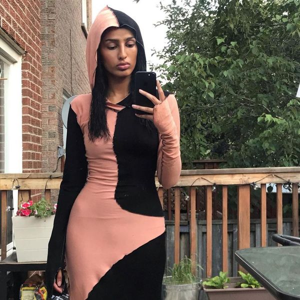 20212021 long sleeve hooded patchwork skinny maxi dress autumn winter women fashion streetwear casual outfits, Black;gray
20212021 long sleeve hooded patchwork skinny maxi dress autumn winter women fashion streetwear casual outfits, Black;gray