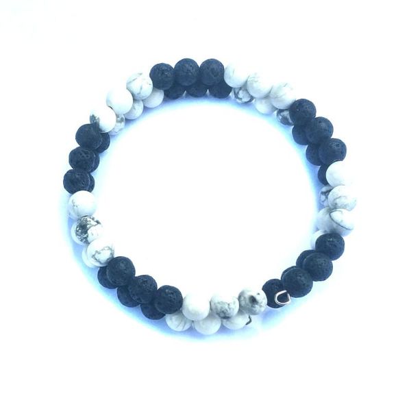 6mm big 3 white pine volcanic stone black and energy health bracelet wear wire lover friendship beaded, strands
6mm big 3 white pine volcanic stone black and energy health bracelet wear wire lover friendship beaded, strands