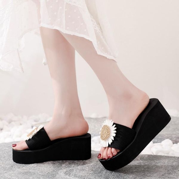 dress shoes sun flower platform wedge women's sandals women beach breathable outdoor flowers casual home flat zapatos de mujer, Black
dress shoes sun flower platform wedge women's sandals women beach breathable outdoor flowers casual home flat zapatos de mujer, Black