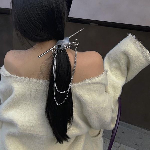 hair clips & barrettes aomu ins retro gray metal bow hairpin smooth irregular geometric flower long chain sticks for women girls accessories, Golden;silver
hair clips & barrettes aomu ins retro gray metal bow hairpin smooth irregular geometric flower long chain sticks for women girls accessories, Golden;silver