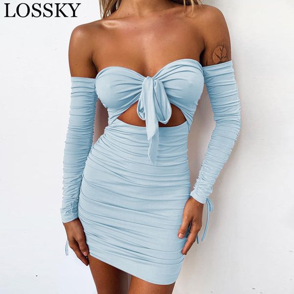off shoulder autumn mini party dress long sleeve bow hollow out ruched bodycon backless club ladies slim es 210520, Black;gray
off shoulder autumn mini party dress long sleeve bow hollow out ruched bodycon backless club ladies slim es 210520, Black;gray
