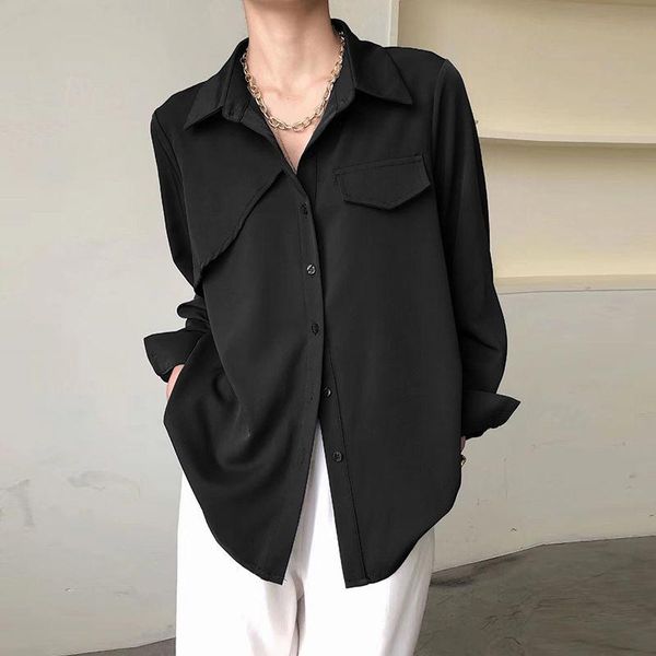women's blouses & shirts houzhou vintage korean style elegant chic women blouse office 2021 button up white black brown shirt long slee
women's blouses & shirts houzhou vintage korean style elegant chic women blouse office 2021 button up white black brown shirt long slee