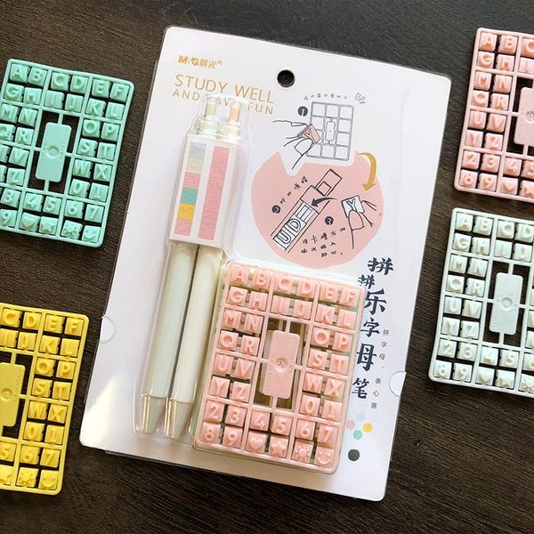 2pcs 0.5mm gel pen diy spelling letter number name ballpoint school&office supplies creative press pens
2pcs 0.5mm gel pen diy spelling letter number name ballpoint school&office supplies creative press pens
