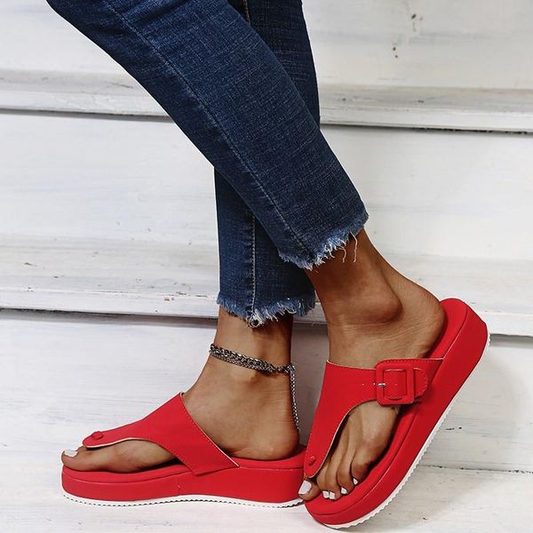 fashion buckle slippers women slides height increase summer shoes anti skid woman flip flops big size thick sole ladies sandals, Black
fashion buckle slippers women slides height increase summer shoes anti skid woman flip flops big size thick sole ladies sandals, Black