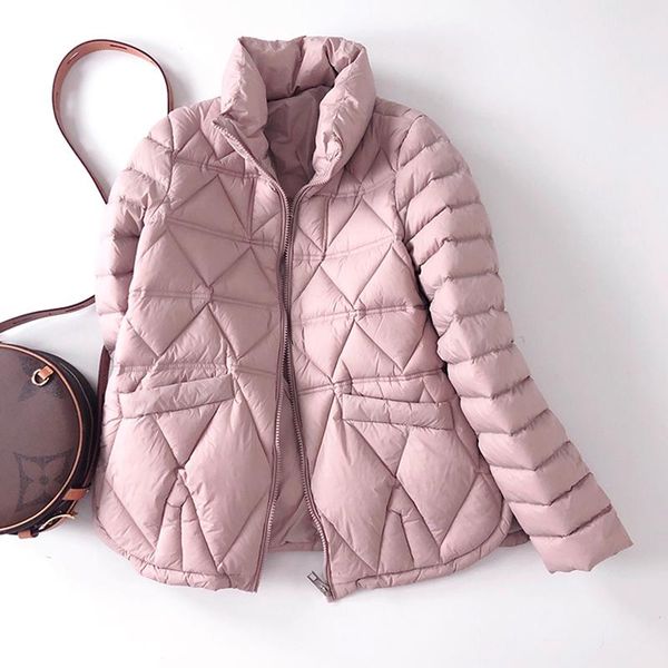 women's down & parkas winter light short jacket warm stand collar casual loose solid outwear, Black
women's down & parkas winter light short jacket warm stand collar casual loose solid outwear, Black