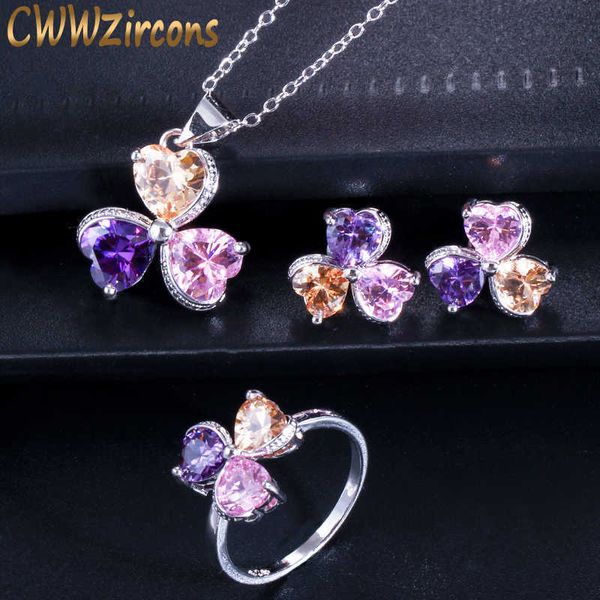 cute love heart shape mix purple pink cubic zirconia stone rings necklace earrings fashion ladies jewelry set t329 210714, Silver
cute love heart shape mix purple pink cubic zirconia stone rings necklace earrings fashion ladies jewelry set t329 210714, Silver