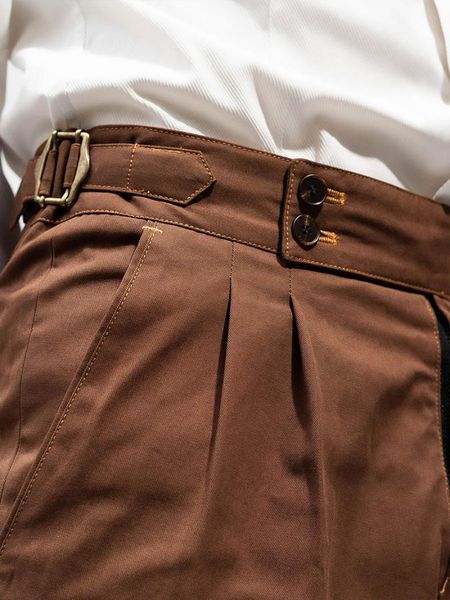 men's pants retro gentleman's trousers paris buckle cotton casual slim nine-point curled tide four seasons a, Black
men's pants retro gentleman's trousers paris buckle cotton casual slim nine-point curled tide four seasons a, Black