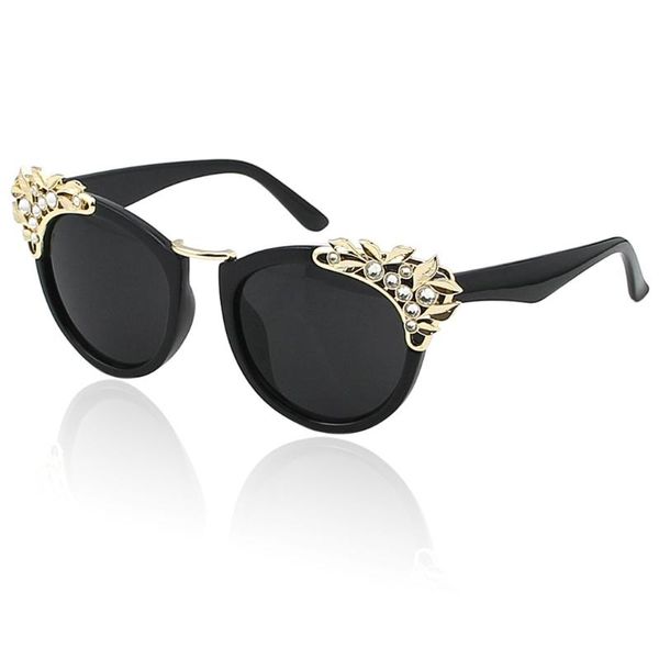 fashion sunglasses frames a69f womens cat eye rhinestone leaves eyewear mirrored lens, Black
fashion sunglasses frames a69f womens cat eye rhinestone leaves eyewear mirrored lens, Black