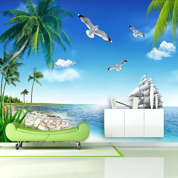wallpapers custom po mural maldives seascape coconut tree sailboat 3d wall paper for living room tv background decor covering
wallpapers custom po mural maldives seascape coconut tree sailboat 3d wall paper for living room tv background decor covering