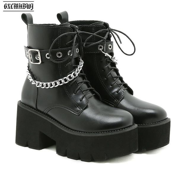 boots gxcmhbwj est metal chain combat for women punk gothic platform chunky heels ladies shoes round toe lace up ankle, Black
boots gxcmhbwj est metal chain combat for women punk gothic platform chunky heels ladies shoes round toe lace up ankle, Black