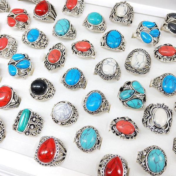 alloy white black red blue turquoise ring mix style multi design exaggerated man personalized women jewelry, Golden;silver
alloy white black red blue turquoise ring mix style multi design exaggerated man personalized women jewelry, Golden;silver