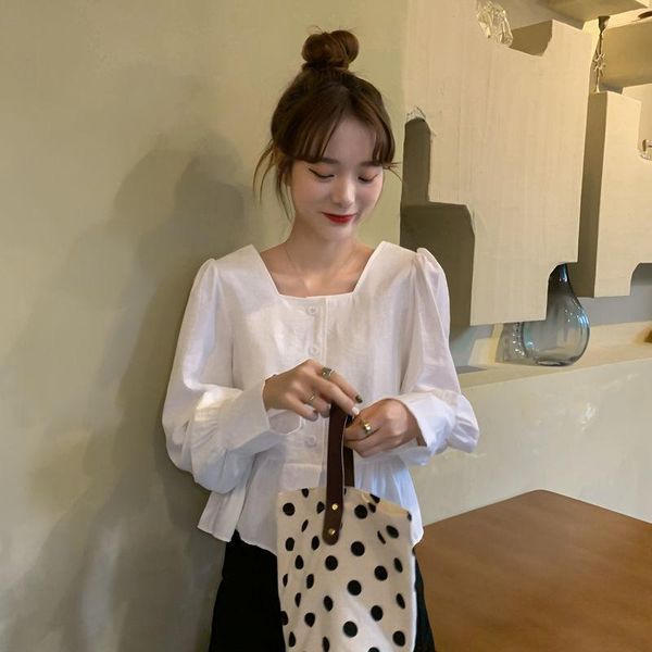 women's blouses & shirts blouse women shirt spring 2021 doll short long sleeve blusas mujer de moda, White
women's blouses & shirts blouse women shirt spring 2021 doll short long sleeve blusas mujer de moda, White