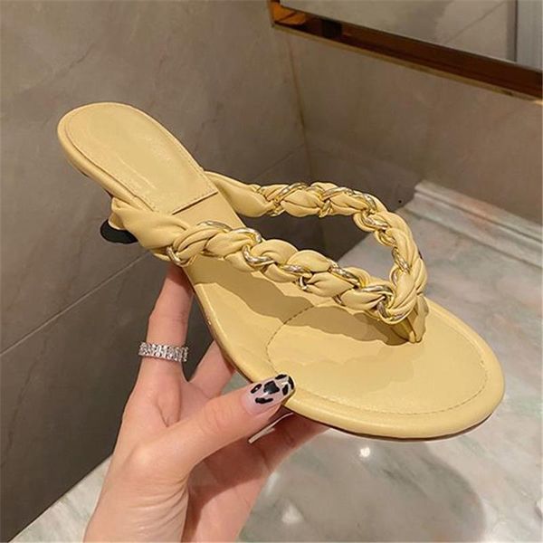slippers style rome summer metal chain women clip toe slipper outdoor sandal ladies low heel sandy beach slides flip flop mujer, Black
slippers style rome summer metal chain women clip toe slipper outdoor sandal ladies low heel sandy beach slides flip flop mujer, Black