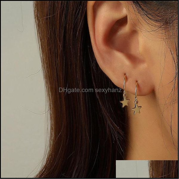 charm earrings jewelry five-pointed star earring c-shaped copper business party ear drop european women dress gift decoration stud aessories, Golden
charm earrings jewelry five-pointed star earring c-shaped copper business party ear drop european women dress gift decoration stud aessories, Golden