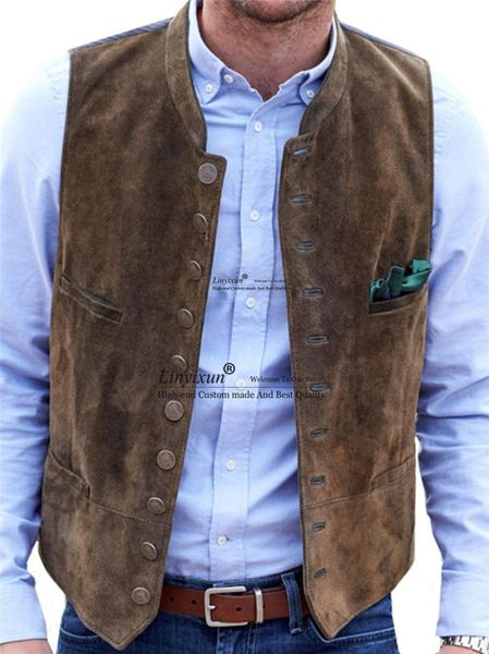 men's vests suede suit vest casual steampunk style waistcoat colete masculino chalecos hombre, Black;white
men's vests suede suit vest casual steampunk style waistcoat colete masculino chalecos hombre, Black;white