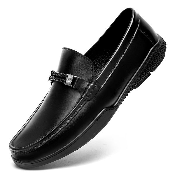 New Leather Handmade Driving Shoes Peas Shoes Leather Business Mens Loafers Casual Mens Shoes Black for Men %
New Leather Handmade Driving Shoes Peas Shoes Leather Business Mens Loafers Casual Mens Shoes Black for Men %