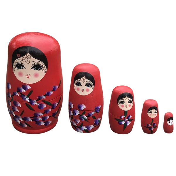 5pcs color paint matryoshka doll hand painted basswood wooden russian babushka nesting dolls handmade crafts ornament gifts#38
5pcs color paint matryoshka doll hand painted basswood wooden russian babushka nesting dolls handmade crafts ornament gifts#38