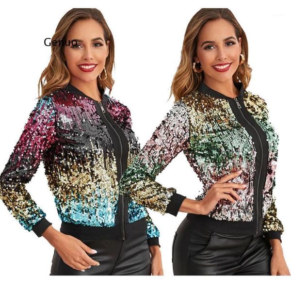 women's jackets women fashion street reduction of age casual hip hop style jacket long sleeve zipper sequins decoration, Black;brown
women's jackets women fashion street reduction of age casual hip hop style jacket long sleeve zipper sequins decoration, Black;brown