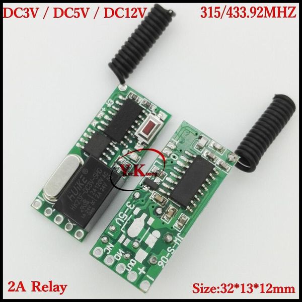 smart home control dc3v 3.3v 3.7v 4.2v 5v 12v 2a relay mini remote switch rx only ask broadlink rf app wireless no com nc contact 
smart home control dc3v 3.3v 3.7v 4.2v 5v 12v 2a relay mini remote switch rx only ask broadlink rf app wireless no com nc contact