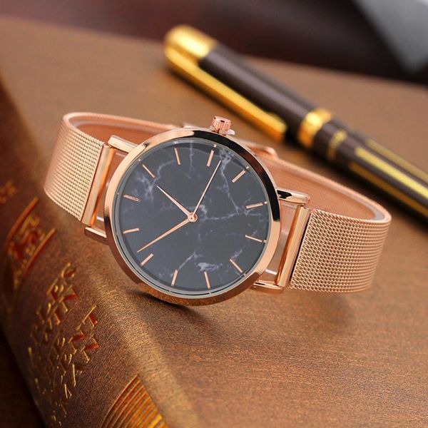 wristwatches hezhukeji brand fashion silver and gold mesh band creative marble wrist watch casual women quartz watches gift relogio feminino, Slivery;brown
wristwatches hezhukeji brand fashion silver and gold mesh band creative marble wrist watch casual women quartz watches gift relogio feminino, Slivery;brown