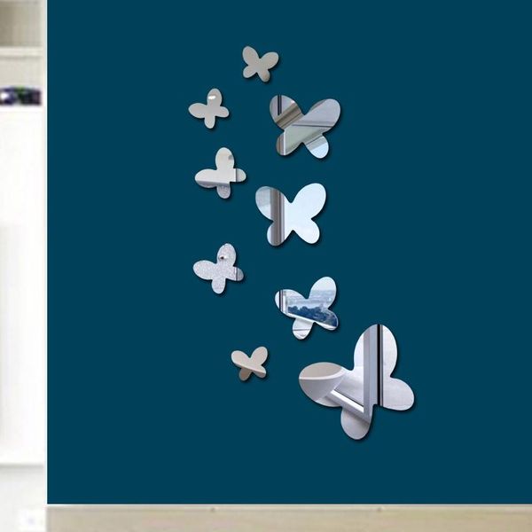 butterfly mirror wall sticker 9pcs/lot , 3d sticker, murals mirrors 
butterfly mirror wall sticker 9pcs/lot , 3d sticker, murals mirrors