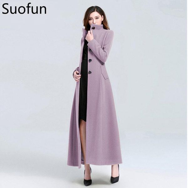 suofun solid slim plus size long seelve 2021 fashion women mandarin coat women's overcoat female girls winter wool coats & blends, Black
suofun solid slim plus size long seelve 2021 fashion women mandarin coat women's overcoat female girls winter wool coats & blends, Black