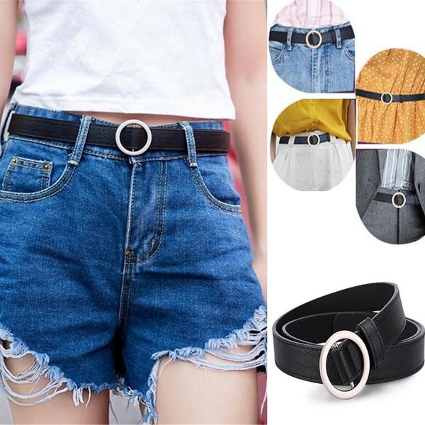 belts women's belt silver buckle waist ladies dress jeans skinny leather strap kids cinturon mujer, Black;brown
belts women's belt silver buckle waist ladies dress jeans skinny leather strap kids cinturon mujer, Black;brown