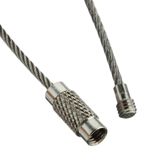 10pcs stainless steel wire keychain cable rope key holder keyring rings women men jewelry gifts, Silver
10pcs stainless steel wire keychain cable rope key holder keyring rings women men jewelry gifts, Silver
