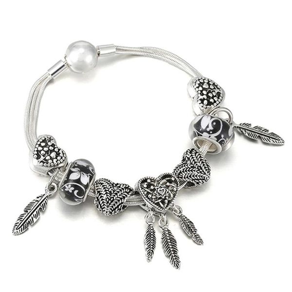 charm bracelets classical alloy beads pendants fit silver color multi-layer bracelet for women simple jewelry gift high quality, Golden;silver
charm bracelets classical alloy beads pendants fit silver color multi-layer bracelet for women simple jewelry gift high quality, Golden;silver